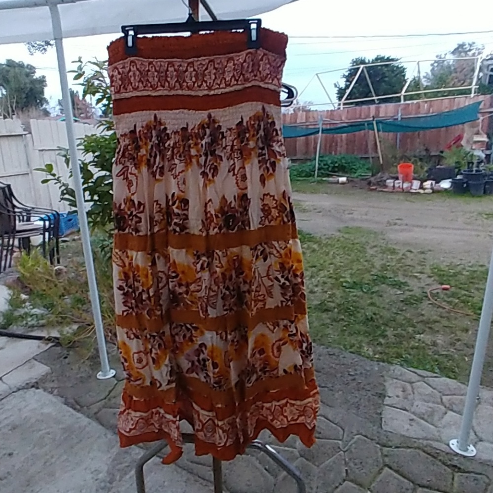Muti-Color Dress Strapless